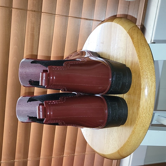 red ocean + coast women's rain boots round toe women's rain boots - Picture 5 of 10